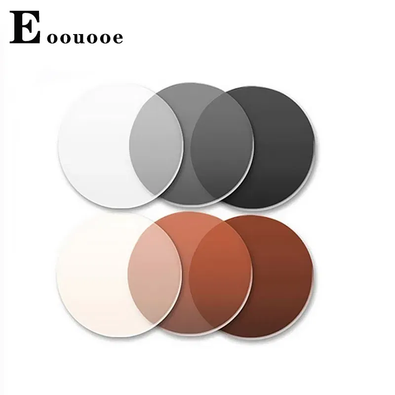 Lenses Color: Tangerine, Lens Index: 1.74 - Photochromism Gray Brown 1.56 1.61 1.67 Index Aspheric Lenses UV-proof Myopia Hyperopia Outdoor Prescription Sun Optics Glasses