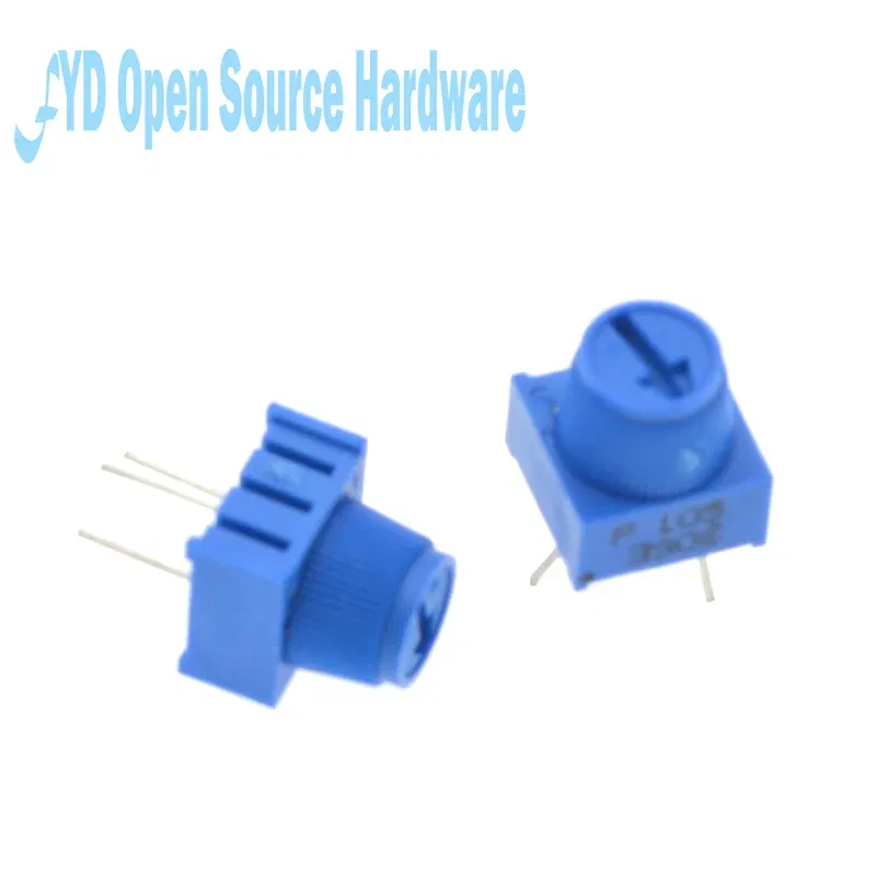 Resistance: 10K Ohm - 3386P-1-103 1k 2k 5k 10k 20k...  0.5W, 1/2W PC Pins Through Hole Trimmer Potentiometer Cermet 1 Turn Top Adjustment 5PCS/LOT