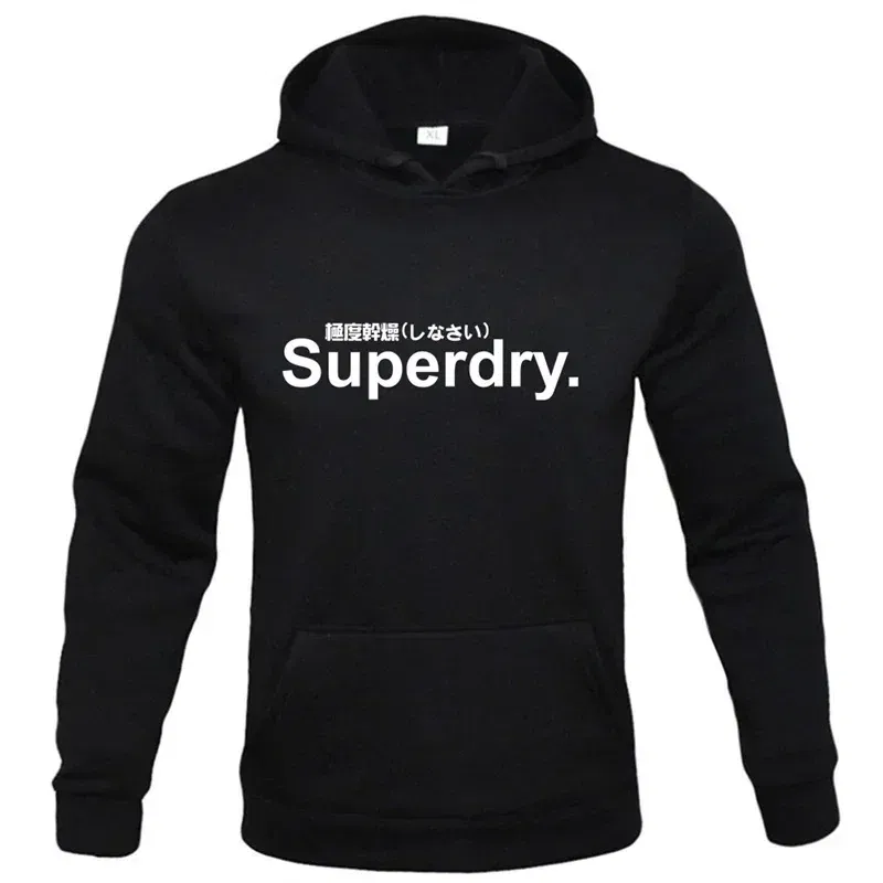 Color: PURPLE, Size: XXL - spring autumn superdry printed Men women Hoodies Fleece Warm Mens Sweatshirt Fashion Men Fleece Warm Sweatshirt
