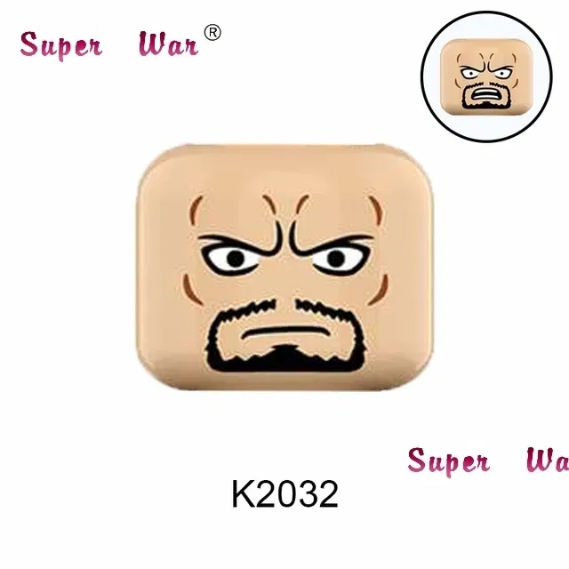 Color: Trans-light Blue - Single New Cartoon Action Figures accessories Building Block children WM2081 WM6105 WM6106
