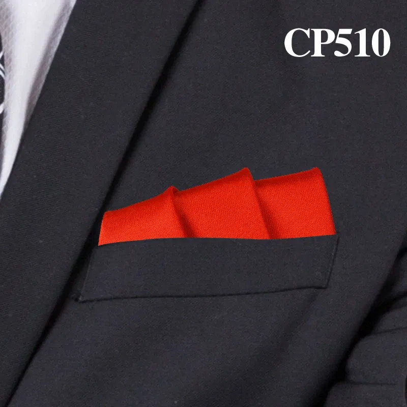 Color: Yellow - Satin Handkerchief For Men Candy Color Mens Suits Pocket Square Business Chest Towel Hanky Suit Napkin Solid Hankies