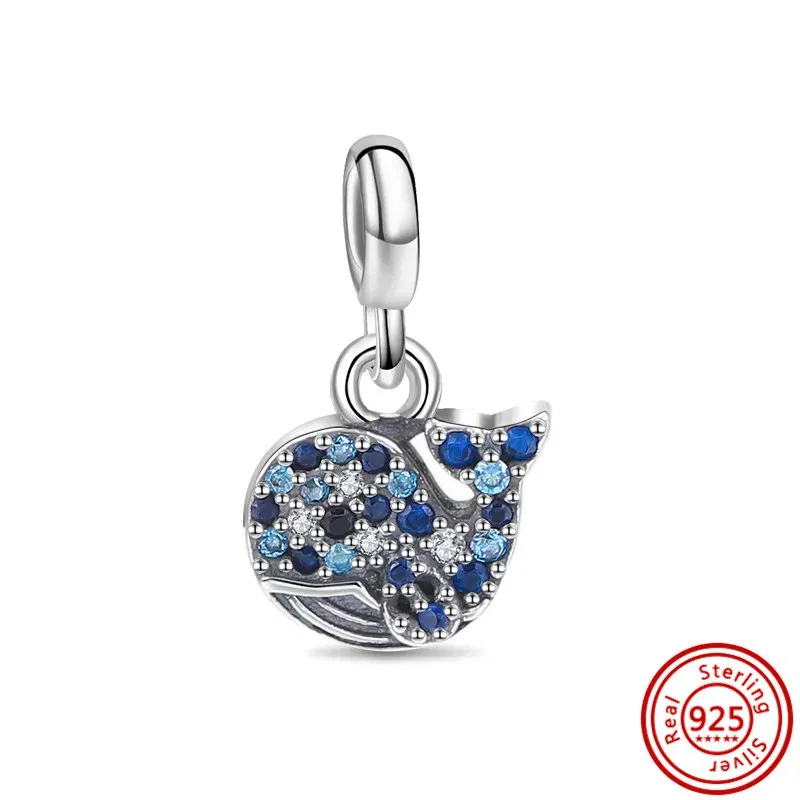 Color: NUDE - 2022 New 925 Sterling Silver My Love Starfish Flamingo Pendant Charm Fit Original Pandora Me Bracelet DIY Bead Jewelry For Women