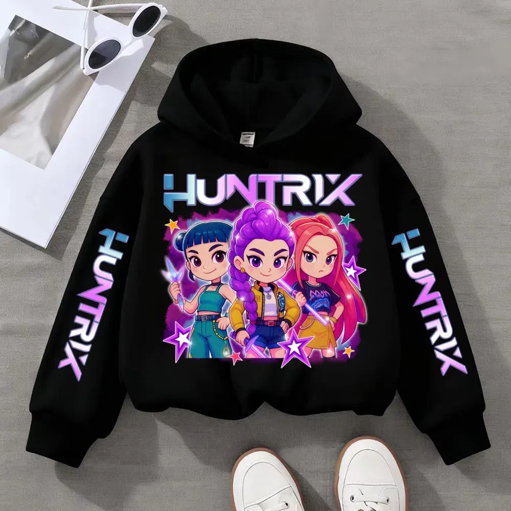 Color: Orange, Kid Size: 110 - Witch Hunter Group Zoey Cosplay Costume Girls Womens Halloween Party Costumes Demon Hunter Idol Girl Group Colours Casual Hoodie