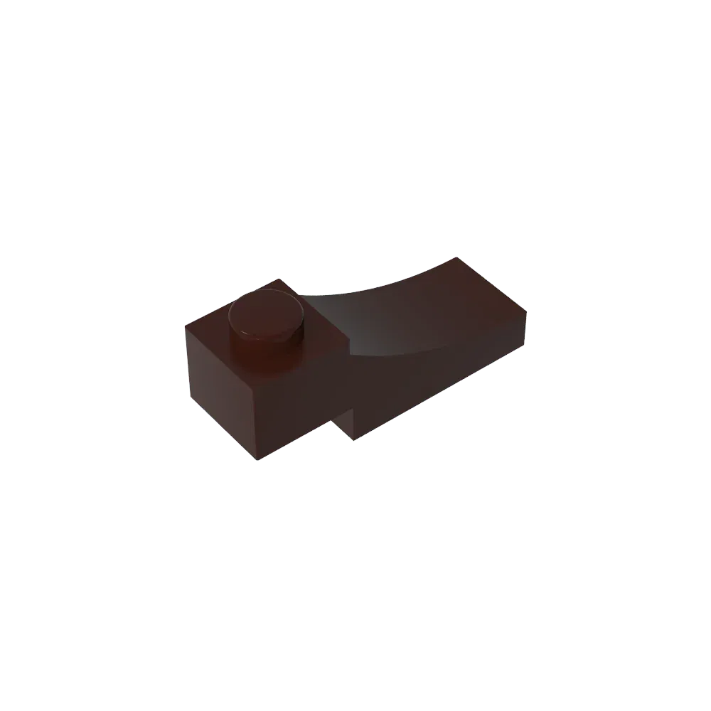 Color: Light Pink - Gobricks GDS-2183 Brick Curved 3 x 1 with 2/3 Inverted Cutout compatible with lego 70681 Assembles Building Blocks