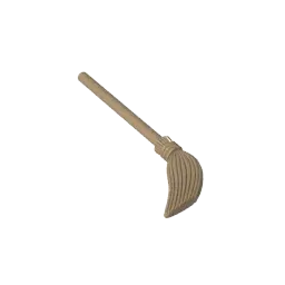 Color: Wood - Gobricks GDS-2075 Minifig, Utensil Broom compatible with lego 4332 Technical gifts Assembles Building Blocks Liftarm Modified
