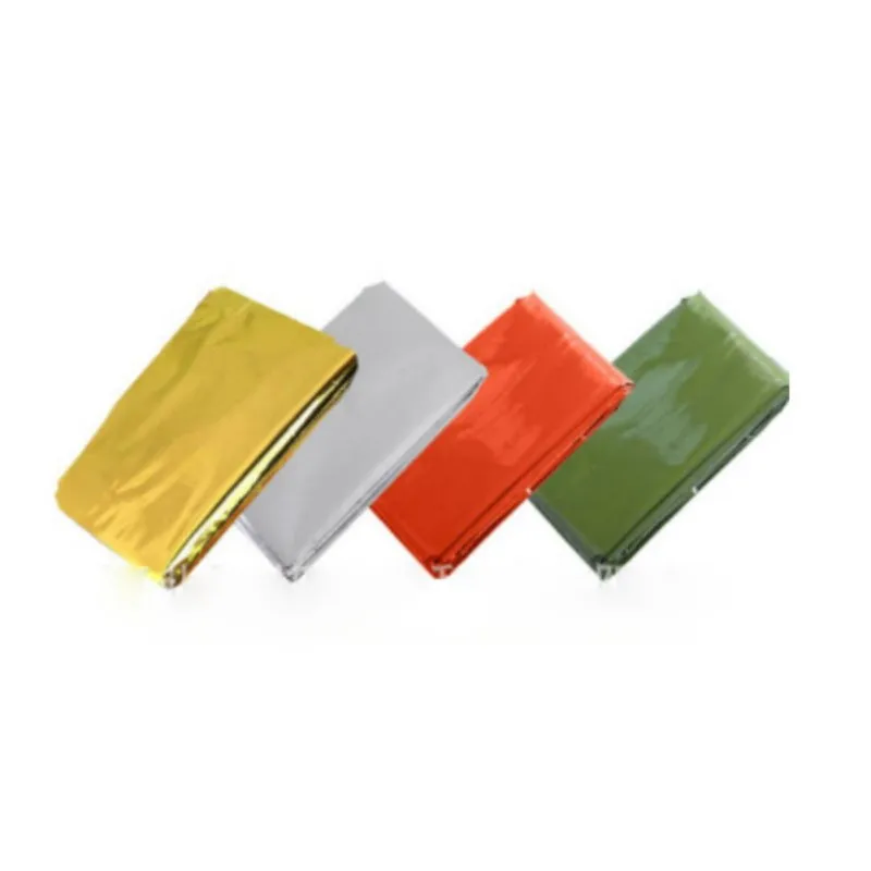 Color: Red, Ships From: CHINA - Emergency Thermal Poncho Blanket Lightweight Folding Water Resistant Windproof Sunshade Reusable First Aid Camping Mat Pad