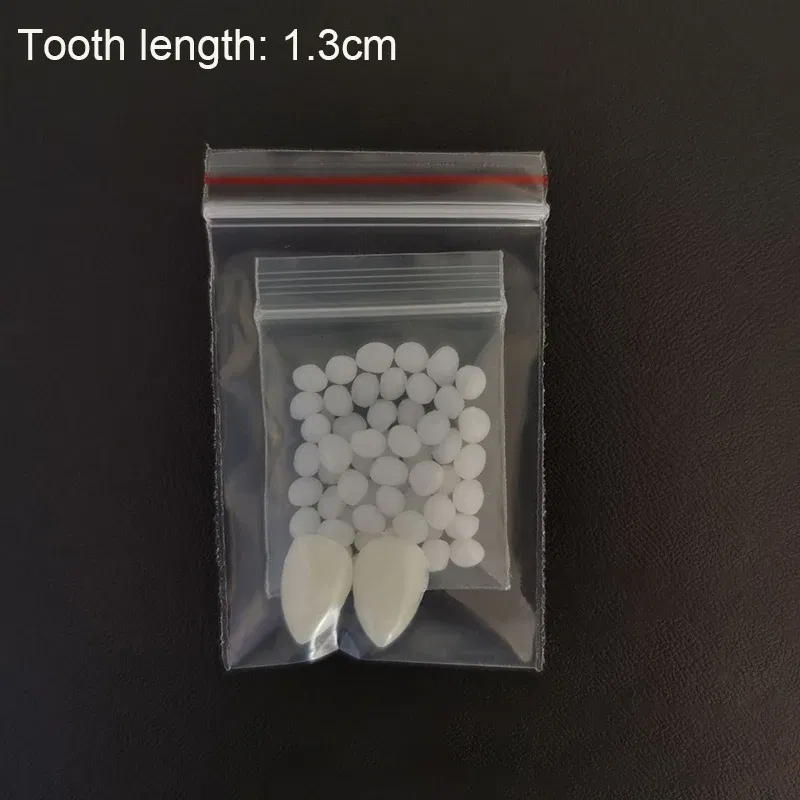 Color: light green - Halloween Decoration Vampire Teeth Fangs Dentures Props Halloween Cosplay Props False Fangs With Solid Glue Halloween Props