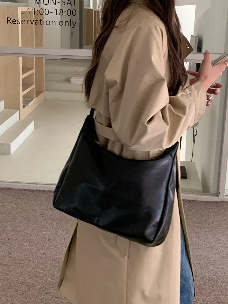 Color: black, Ships From: CHINA - Women Handbags Cowhide Women Shoulder bag Fashion Luxury Ladies Messenger Bags High Quality Female Tote bag