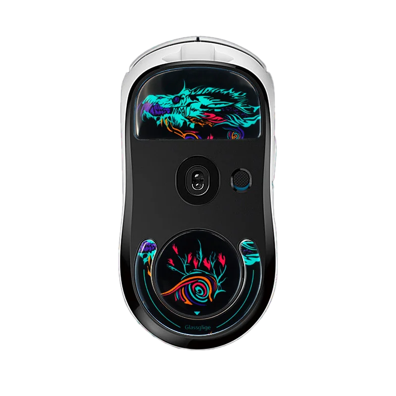 Color: Coffee - So Cool Anti Slip Glass Mouse Skates Glide Feet Pad Mouse Feet Sticker For Logitech GPW2 G-pro GPW Glass Mouse Feet Gaming Mouse