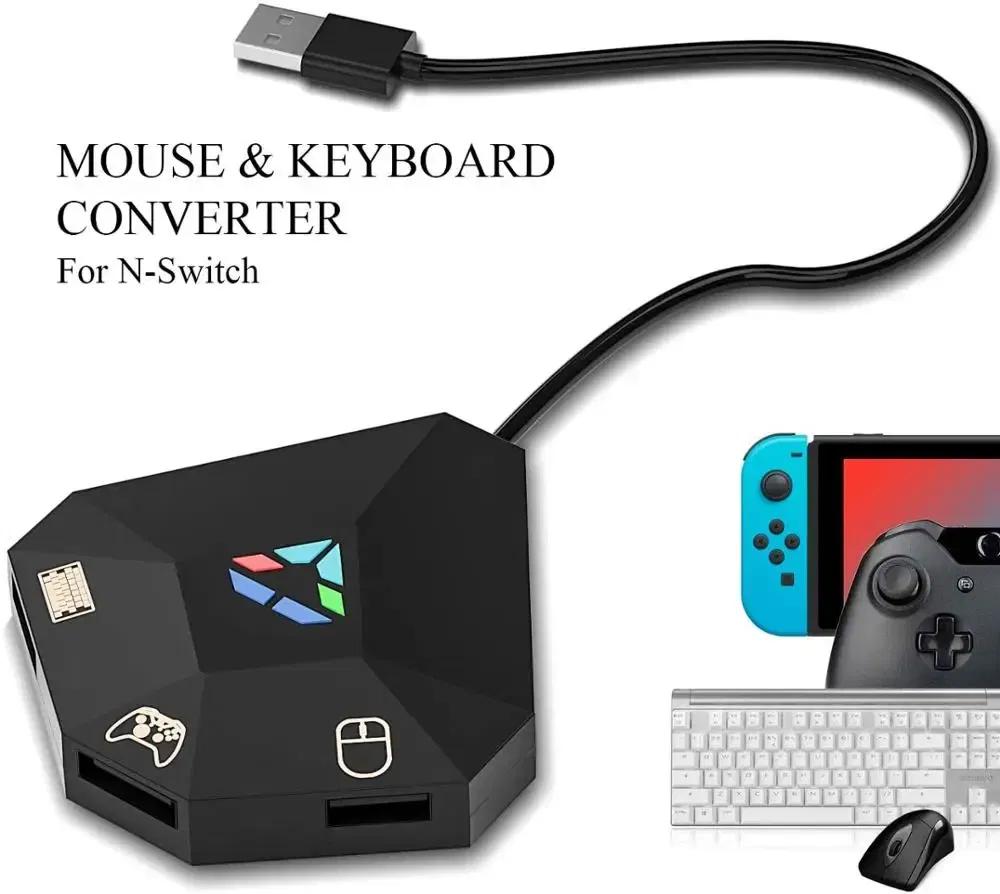 Keyboard and Mouse Adapter for Nintendo Switch, Keyboard and Mouse Adapter for PS4, XOne, PS3, X360