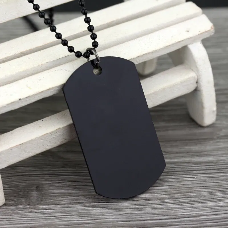 Popular Online Game DOTA 2 Necklace Black Enamel Beads Chain And Red Logo Metal Pendant Men's Fashion Necklace Jewelry Gifts