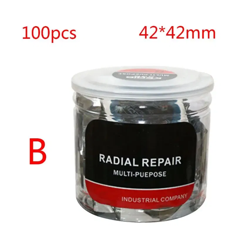 Color: WHITE - Cold Tire Patches 32mm 42mm 55mm 75mm Rubber Car Bicycle Bike Puncture Patch Tyre Repair Tools 150/100/64/36 Sheets
