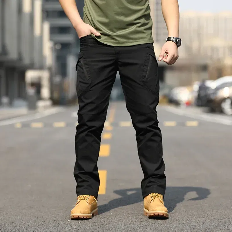 Color: SKY BLUE, Size: XXXL - Archon X9 Tactical Pants Slim Fit Waterproof Camouflage Training Pants Spring Autumn Breathable Waterproof Overalls Loose Wear