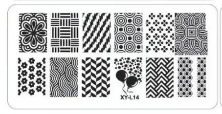 Color: Blue - Kimcci Nail Stamping Plates Flamingo Nail Template Mandala Maple Leaf Stamp Nail Art Stamp Image Template Manicure Stencil Tools