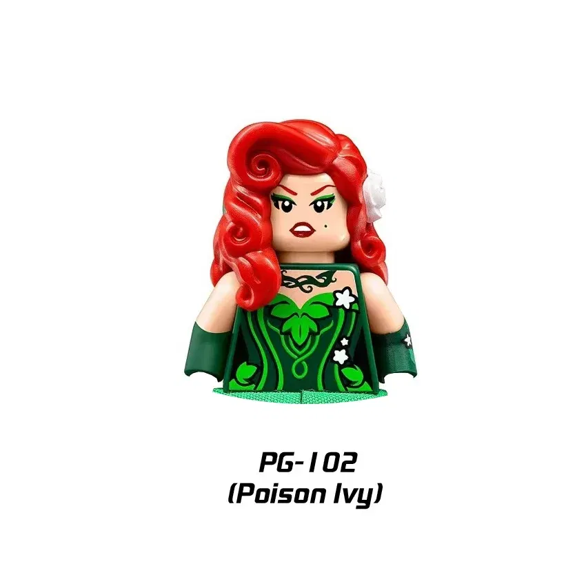 Color: Trans-purple - Marvel Blocks Brick Hero Batman Joker Superman Catwoman Mini Figure Building blocks Hot Toy Children's party gift