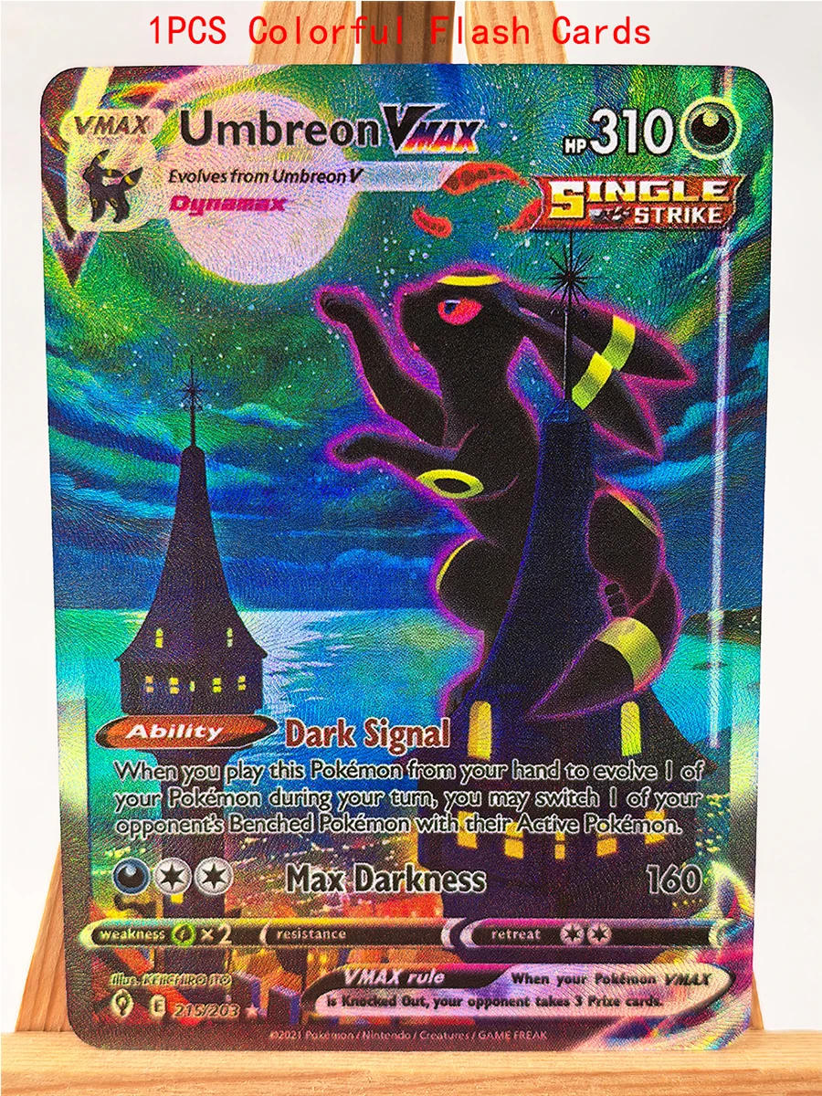 Color: light green - Umbreon Eevee Sylveon Leafeon Glaceon Toys Hobbies Hobby Collectibles Game Collection Anime Cards