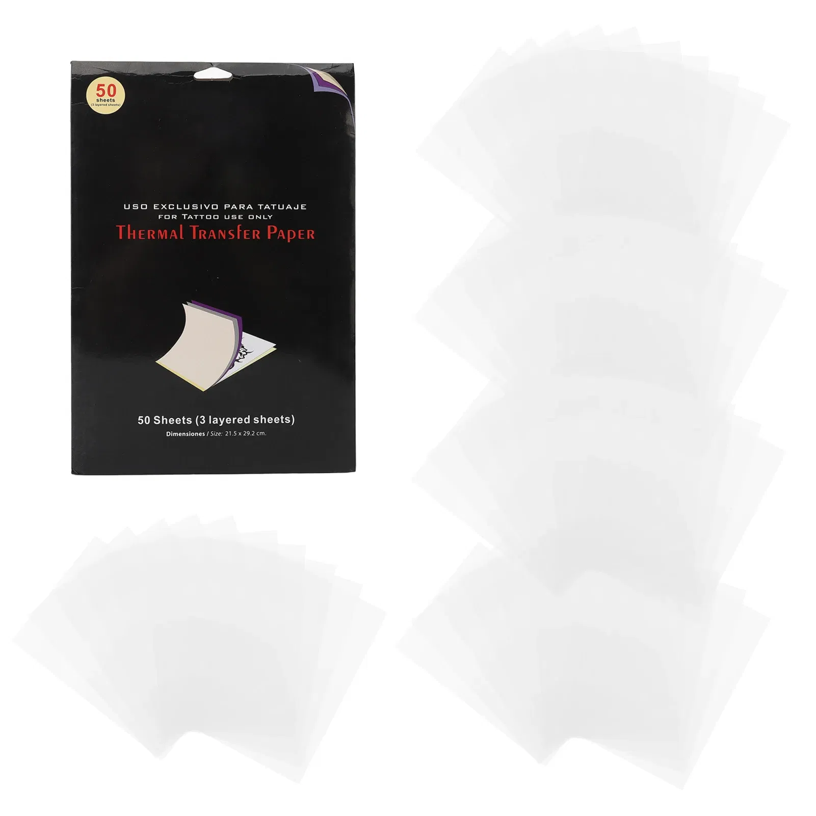 50pcs Clear Pattern Thermal Tattoo TransferTransparent Tattoo Transfer Paper Tattoo Stencil  Film Paper Stencil Accessories