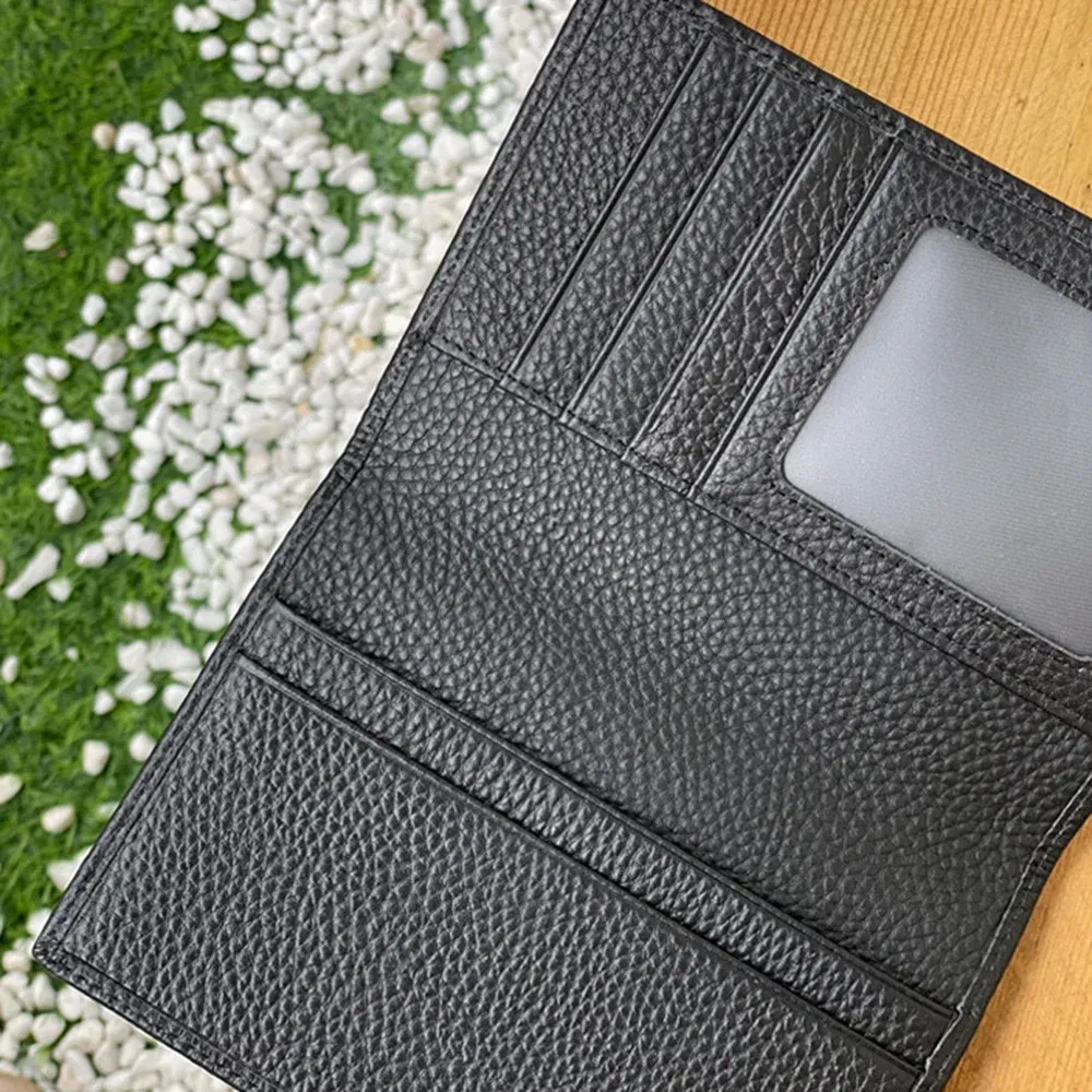 Color: Yellow - 100% Cowhide Passport Holder Factory Genuine Leather Engrave Letters Men Women Passport Cover Customized Name Travel Card Wallet