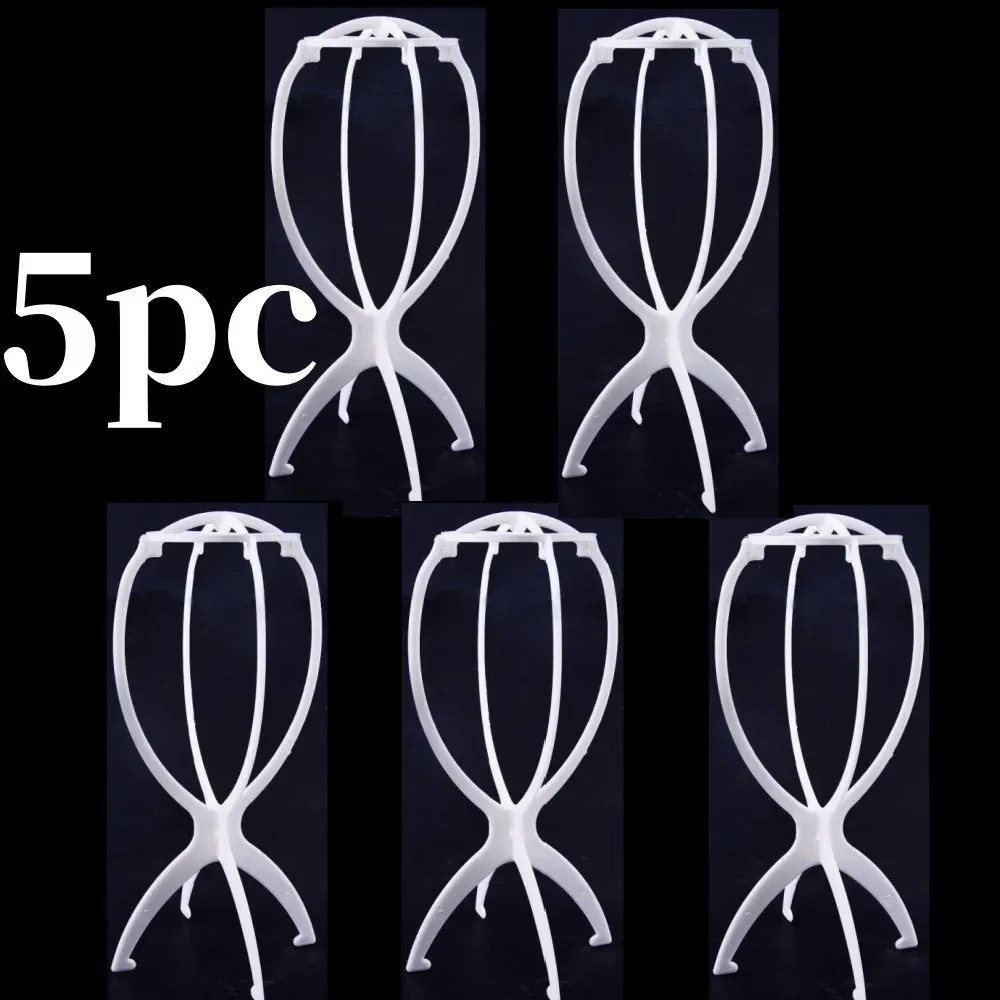 Color: gold color - 10pcs Wig Stand Durable Easy Assembly Wig Cap Holder Portable Plastic Hair Hat Displaying Stand Ideal for Home Salon Travel Use