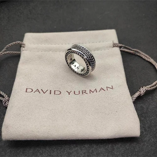 Gem Color: WHITE, Ring Size: 6 - Get Your Sparkle On With 2024'S Latest Fashion Accessory - S925 Silver Dy Ring With Jewel Accents!