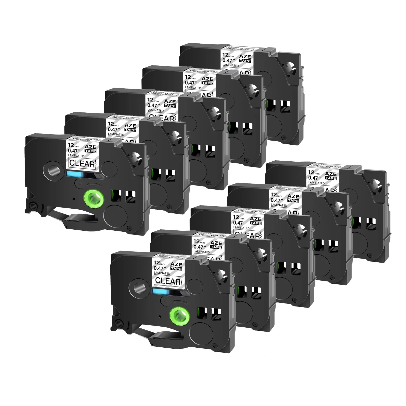 Color: K, Width: 9mm - Greencycle 10PK TZe 231 Label cassettes Compatible for Brother Ptouch Printer Black on white Label tape 6mm 9mm 12mm 18mm 24mm