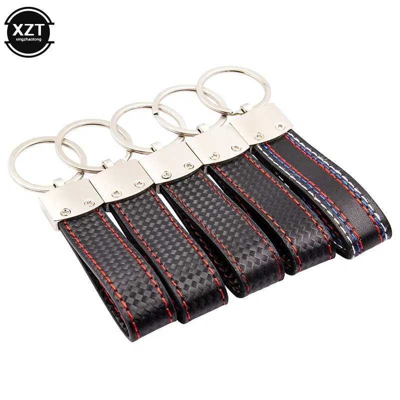Color Name: Red - Car Keychain M Performance S series For BMW M3 M5 E36 E39 F10 F30 For BENZ AMG Audi A4 A6 A8 Q3 Q7 Metal Key Ring Auto Key Chain