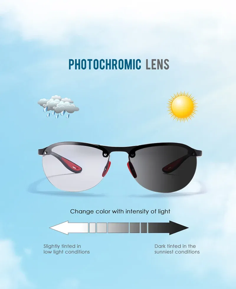 Lenses Color: Red - KDEAM Rimless Oval Men's Sunglasses Polarized TR90 Material Frame TAC Polarization Lense Soft Rubber Foot Cover