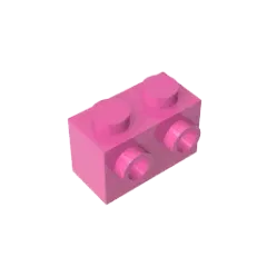 Color: NAVY - MOC PARTS DIY GDS-634 BRICK 1X2 W. 2 KNOBS compatible with lego 11211 children's toys Assembles Building Blocks Technical