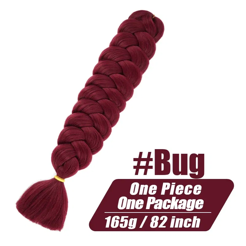 Color: P12/613, Stretched Length: 32inches, Ships From: CHINA, Bulk Buy: 3Pcs/Lot - Synthetic Braiding Hair Wholesale 82Inch 165g Ombre Braiding Hair Packs Jumbo Braid Hair For Women DIY Hairstyle Blue Grey