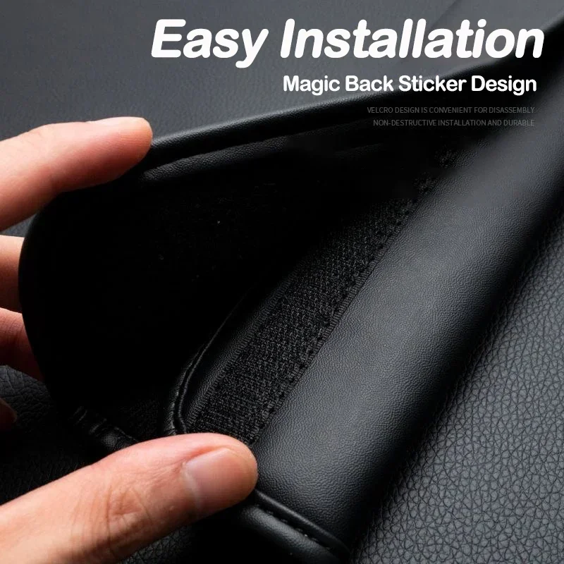 Color Name: Beige - 2Pcs For DS SPIRIT DS3 DS4 DS5 DS6 DS7 Nappa Car Leather Seat Belt Covers Styling Interior Car Accessories