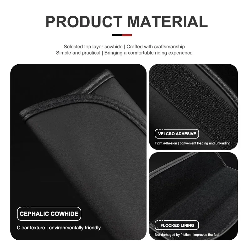 Color Name: Beige - 2Pcs For DS SPIRIT DS3 DS4 DS5 DS6 DS7 Nappa Car Leather Seat Belt Covers Styling Interior Car Accessories