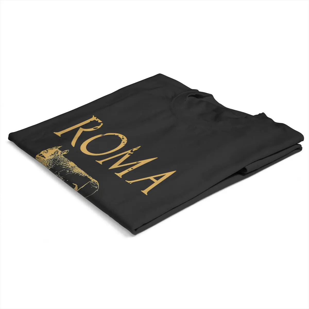 Color: black, Size: XXL - Roma Caput Mundi Casual Polyester TShirt Ancient Rome Style Streetwear Leisure T Shirt Female