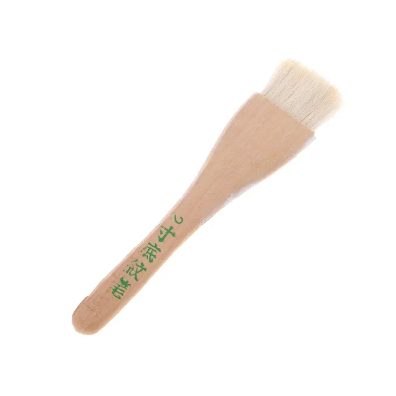 Color: Burgundy - Goat Hair Paint Brush Ceramic Pottery Painting with Handle Drawing Brush for Teacher Students Painting Course Teaching