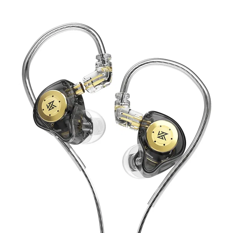Color: WHITE - KZ EDX PRO IEM Earphones Bass Sound Earbuds Dynamic Drive HiFi Headphones Sport Noise Cancelling Headset with Detachable Cable