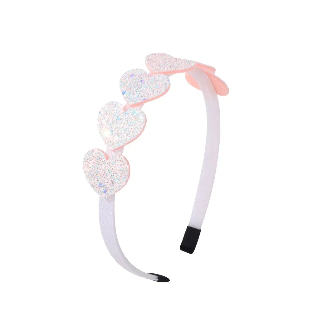Color: Champagne - 1pcs Fashion Glitter Kids Hair Band Lovely Bow Stars for Headband Girls Cute Colors Hair Tiaras Hairbands Hair Accessories Gifts