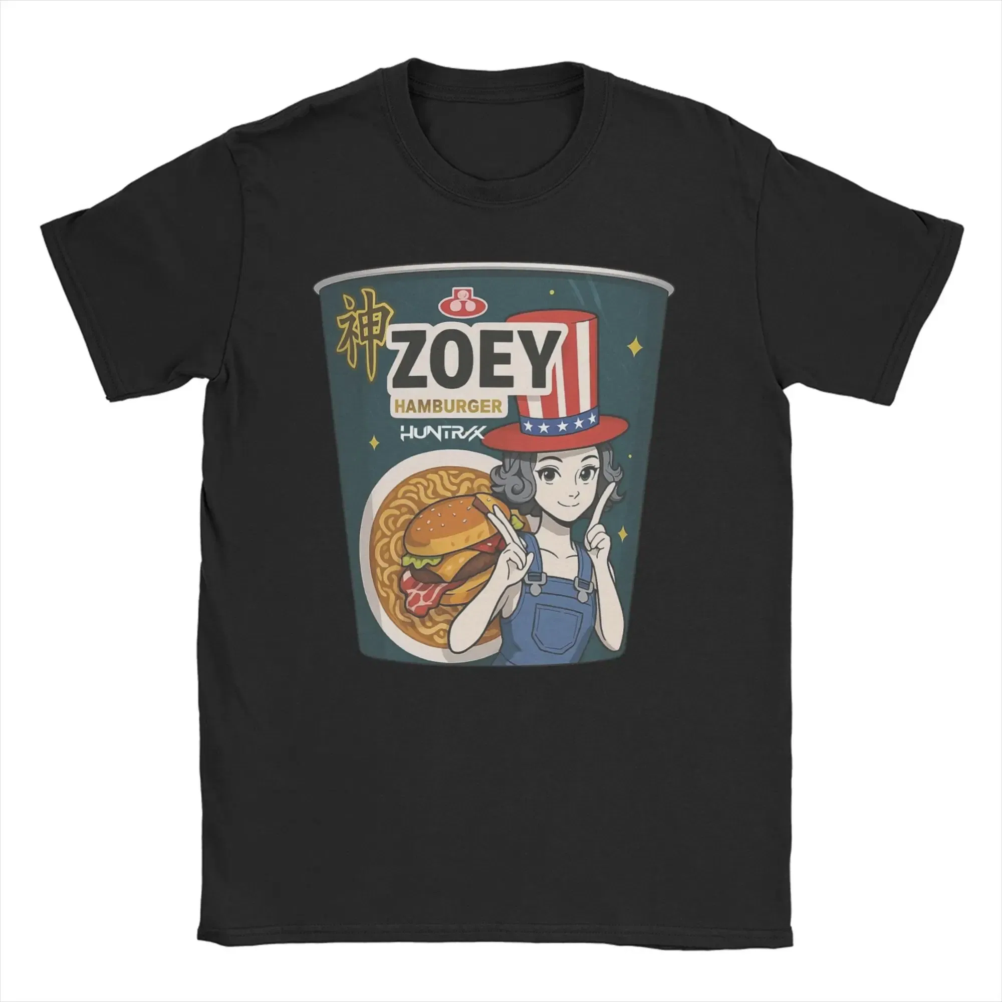 Color: Khaki, Size: XXXL - Men Women T-Shirts Kpop Demon Hunters Zoey Huntrix Amazing Cotton Tees Short Sleeve  T Shirt O Neck Clothes Printing