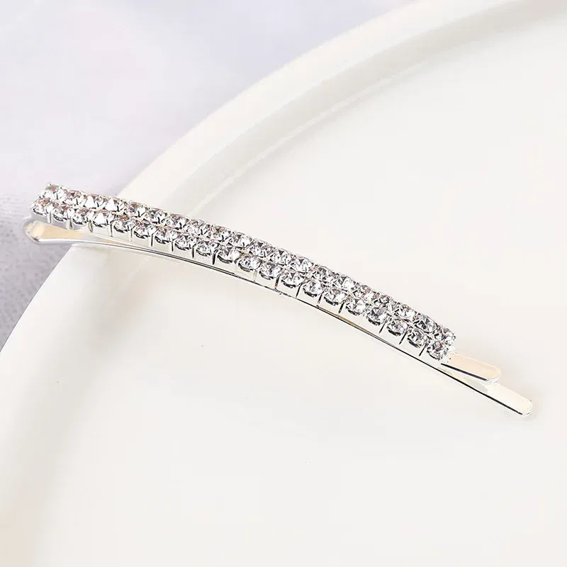 Color: Silver, Ships From: CHINA - 2020 New Elegant Rhinestone Hairpins Women Girls Hair Clips Pin Accessories Hair Ornaments Hairclip Hairgrip Barrettes Headdress