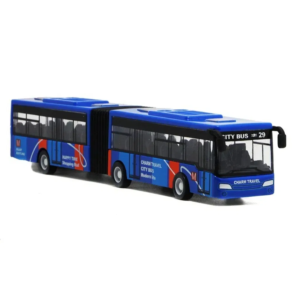Color: Green, Ships From: CHINA - City Express Bus Double Buses Diecast Vehicles Toys Funny Pull Back Car Children Kids Gifts 1:64 Alloy City Bus Model Vehicles