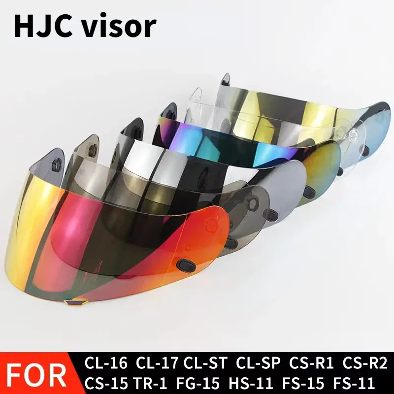Color: Champagne - Helmet Visor for HJC CL16 CL17 CLST CLSP CSR1 CSR2 CS15 TR1 FG15 HS11 FS15 Helmet Shields Uv Protection Capacete Accessories