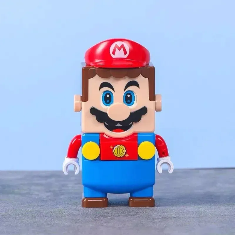 Color: BROWN - New Super Mario Bros Blocks Luigi Mini Buliding Blocks Action Toy Figures Assembly Toys Dolls Children Birthday Gifts