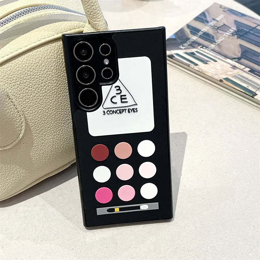 Color: Blue, Material: Genuine leather - S24 Ultra Case 3D Cute Game Box Design Cellphone Luxury for Samsung Galaxy S23 S24 Ultra Phone Cases Cartoon Shockproof Cover