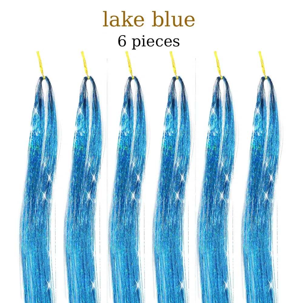 Color: 27#, Stretched Length: 24inches - 48 Inch Hair Tinsel Kit With Tool 1200 strands Tinsel Hair Extensions 12 Colors Fairy Hair Tinsel, Sparkling Shiny Hair Tinsel