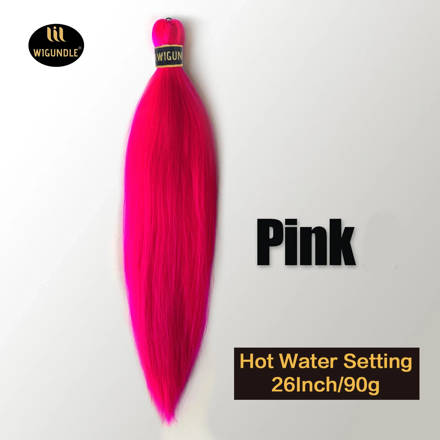 Color: T27/30/4, Stretched Length: 26inches, Bulk Buy: 3Pcs/Lot - Kanekalon 26inch Hot Water Set Pre Stretched Jumbo Braiding Hair Box Twist Braids Synthetic Hair Extensions For Women Soft Yaki