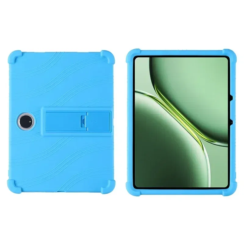 Color: Sky Blue, Size: eleven - Case for TCL Tab 11 Gen 2 Android 14 Tablet 11" 9465X Tablet PC Soft Silicone Shockproof Cover with Rear Kickstand
