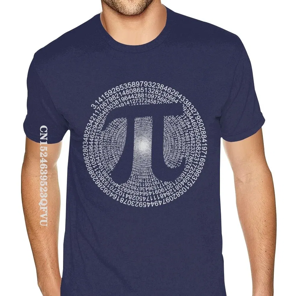 Color: Beige, Size: XL - Classic Pi T Shirt 3,14 Pi Number Symbol Math Science Gift Tee Shirts For Men Make Your Own Soft Cotton HipHop Print Tee