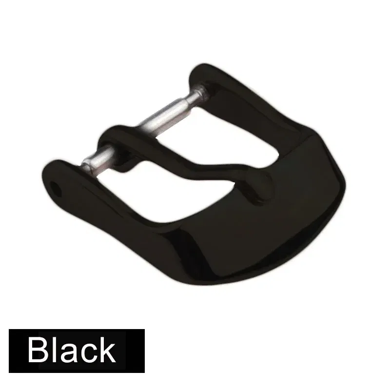 Band Color: Blue Light Blue, Band Width: 16mm, Ships From: CHINA - Stainless Steel Watch Buckle for Leather Strap Pin Buckle Strap Buckle Gold Silver Rose Gold Strap Button Accessories