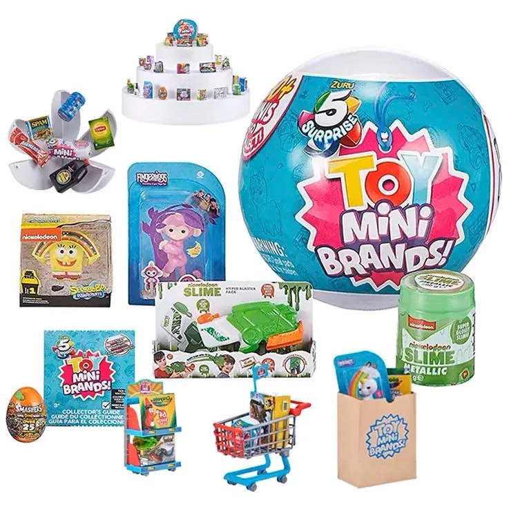 Color: plum - 5 Surprise DISNEY Mini Toy Brands Mystery Capsule Collectibles Toys Blind Ball Children's Gift