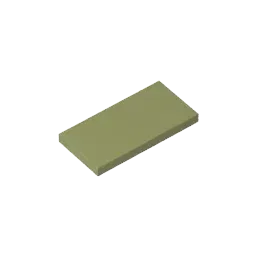 Color: tan - MOC PARTS SET Model GDS-614 Tile 2 x 4 compatible with lego 87079 pieces of children's toys Assembles Building Blocks Technical