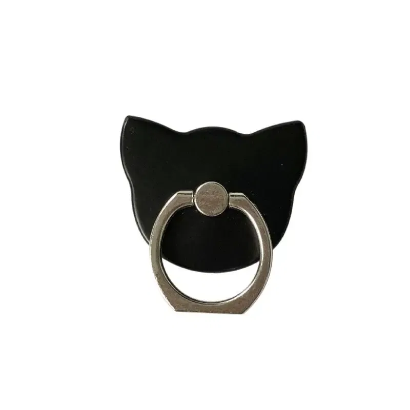 Color: black, Ships From: CHINA - Cat Finger Ring Mobile Phone Holder 360 Degree Rotating Socket Round Smartphone Cell Car Mount Stand Support Accessories