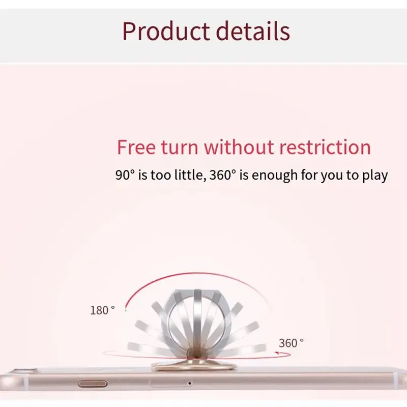 Color: black, Ships From: CHINA - Cat Finger Ring Mobile Phone Holder 360 Degree Rotating Socket Round Smartphone Cell Car Mount Stand Support Accessories